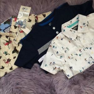 NWOT bundle of 3 boy button down shirts